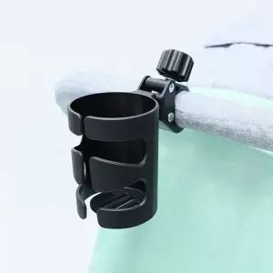 간단설치 다용도 유모차 컵홀더 360도 회전젖병 물병 음료수 텀블러