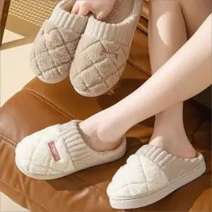 인기상품 방한 실내화 겨울 털슬리퍼 퍼안감 남녀공용 사무실 겨울화 [WFKM4FK_260408]