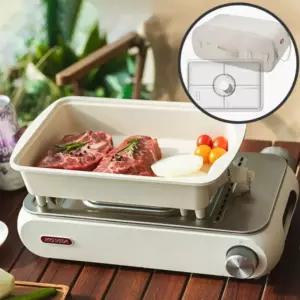 [본사직배] 국산 코베아 구이바다 세라믹 아이보리 휴대용 캠핑 가스 그릴 버너 레인지