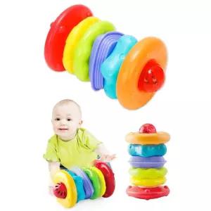 소근육발달 영아용장난감 링쌓기 도넛 링던지기 토이 게임 키즈