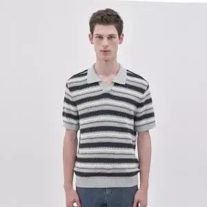 [롯데백화점]인디안 한지 혼방 폴로 반팔 니트 MUOBS5M312175