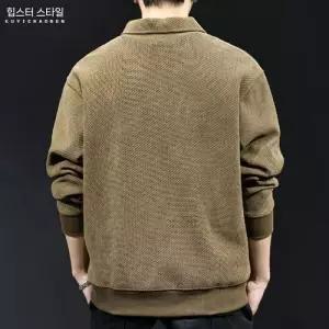 남자 니트 가을 캐주얼 칼라넥 후드 집업 빅사이즈 프리미엄 젠3