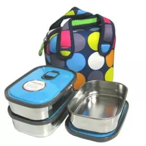 나리히라 찬합 스텐 3단 (소) 도시락 밥통 소풍 과일 도시락찬합 삼단도시락