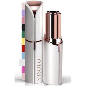 여성용 얼굴 제모 전기 면도기 장치 작은 콧수염 더마플랜 제거 도구 핀셋 에필레이터 트리머 페이스 더마플레인 가젯 세트 액세서리 바이 VISOFO 코랄