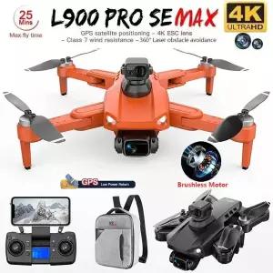 L900 Pro SE MAX GPS 드론 4K 전문 듀얼 HD 카메라 5G WIFI 360    장애물 회피 브러시리스 모터 Rc FPV 쿼