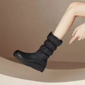 미들부츠 퍼안감 겨울패딩부츠HX-98 방한부츠 여성부츠