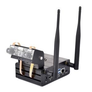 Jetson Orin 케이스 카메라 홀더 알루미늄 합금 케이스 Jetson Orin Nano 및 Jetson Orin NX 키트에 적합