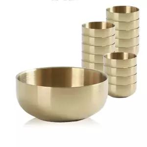 [골드스마일]키친아트 금상첨화 티타늄 이중 국대접 13.3cm 15세트 음식점