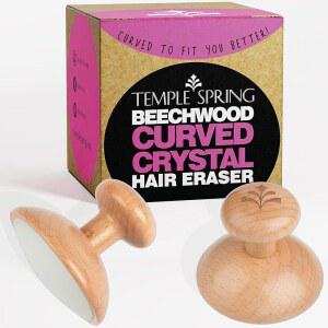 템플 스프링 커브드 크리스탈 헤어 리무버 스톤 실키한 매끄러운 다리 등 몸을 위한 무통 제모 너도밤나무 각질 제거