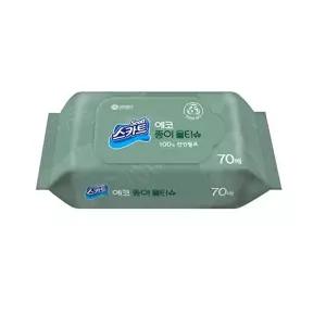 유한킴벌리 에코종이 물티슈 70매 2개/물티슈/물휴지/손세정/일회용/가정용/휴대용/업소용/선물용