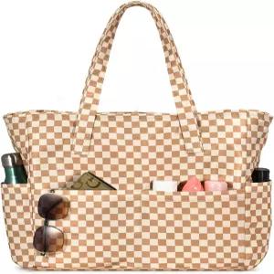 여행 휴가 필수품을 위한 지퍼가 달린 여성용 대형 방수 모래 방지 비치 토트 수영장 가방