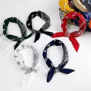 페이즐리 코튼 손수건 반다나 유니크 면손수건 휴대용 coJ7+2MwP