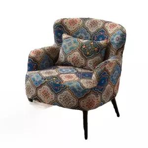 빈티지 소파 1인용 포인트 꽃무늬 인테리어 레트로 1인 쇼파