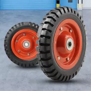 통바퀴 12인치 바퀴(휠)/캐스터 고무발통 발포 고하중