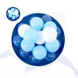 여아완구 유아 아기 놀이 선물 볼풀공 오션블루볼 85mm 80개