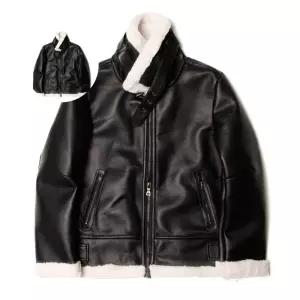 남성 무스탕 자켓 겨울 기모 안감 숏탕