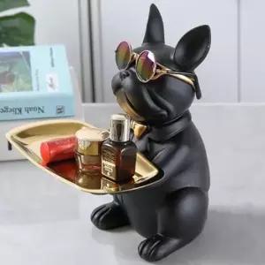 인테리어소품 불독 차키 열쇠 키 트레이 보관함 저금통/프렌치불독