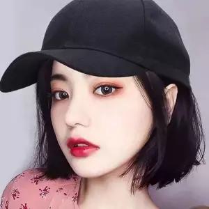 LHA_IT 모자일체형 짧은가발 단발머리