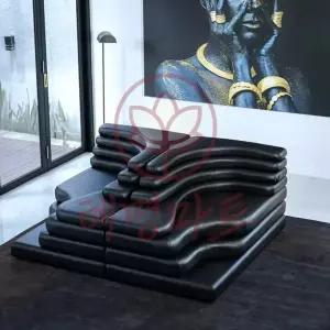 [혜명마트] 1인용 좌식 소파 편한의자 도서관가구 안락 인조가죽