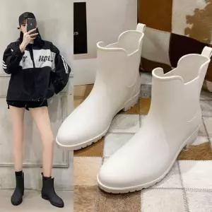 앵클 레인부츠 성인 무광 레인슈즈 여름신발 여성 숏 패션 장화 첼시 07WC5BBF14