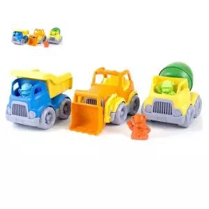 미니트레일러 유아 장난감 건설 자동차 트럭 불도저 래미콘 3종세트