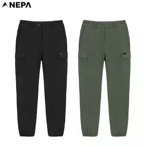 네파 가볍고 편한 여성 간절기 캐주얼 기모 본딩 카고 조거팬츠 7K816612364867