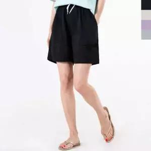 여자 부드러운 주머니 4부 반바지