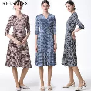 [쉬즈미스] 패턴 랩 원피스