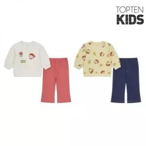 탑텐키즈 MKF1IP2302 유아 버비 더블니트 레깅스셋업 445211