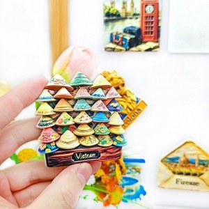 베트남 랜턴 기념품 데코 친구 3D 여행 호이안 가족용 냉장고 핸드페인팅 선물 문화