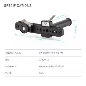디지털 촬영보조용품 틸타 ES-T20-EB EVF 브래킷 소니 FX6 용