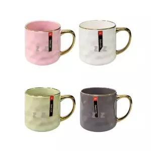 골드 손잡이 킹머그 (약10.5x9.5x9.5cm) 물컵 커피잔 음료수컵 커피컵