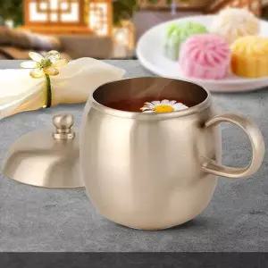 손잡이옥찻잔 커피 홍차 라떼잔 에스프레소 방짜유기 예쁜컵