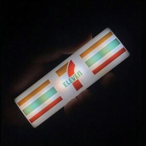 새로운 커피 빛나는 티브 711 마그네틱 냉장고 LED 크리 스티커 에이 편의점 장식