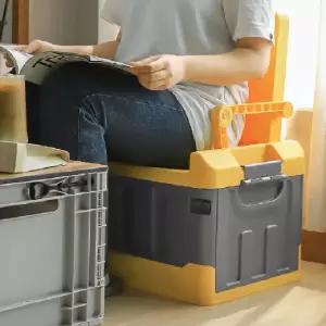 캠핑용품 접이식 수납함 50L 차박 캠핑의자 폴딩박스