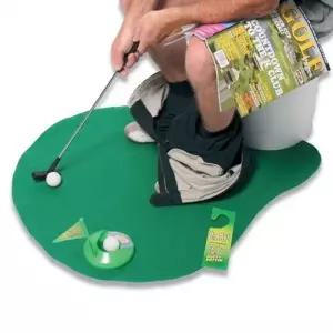( )앉아서 하는 골프 퍼팅 연습기 세트 화장실 쇼파 의자