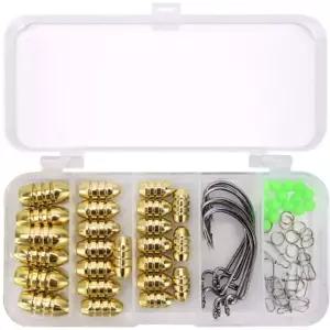 텍사스 채비 웜낚시 암산코리아 세트박스 리그 루어낚시 낚시봉돌 [m26E2AE]