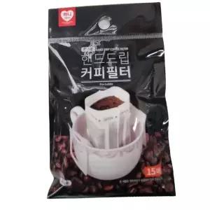 핸드드립 커피필터 종이 드롭 내리는 재료 원두 용품