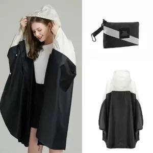 남녀 공용 케이프형 레인코트 방수 비옷 라이더 우의