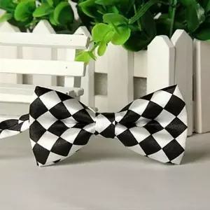 ME 체크 블랙 나비 넥타이 할로윈 파티