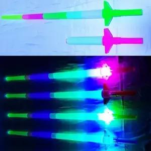 ( )광선검 4단 접이식 led광선검 전자 응원검 야광 장난감 귀 led전자