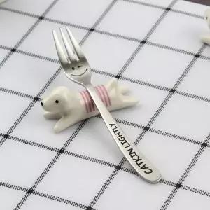 대명 스테인리스 캣킨 유아 포크 1P OPP포장