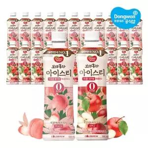 [동원] 보성홍차 아이스티 제로 500ml 복숭아 x 12개 + 애플 x 12개