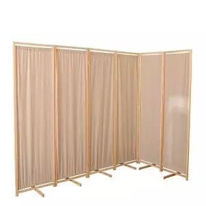 빈티지 패브릭파티션 칸막이 스크린 배치 인테리어 린넨