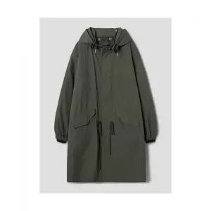 8SECONDS 라이너 디테쳐블 피시테일 후드 롱 재킷 카키 485258