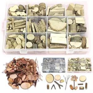 나무조각 케이스형 세트 3번 (약450g) 공예재료