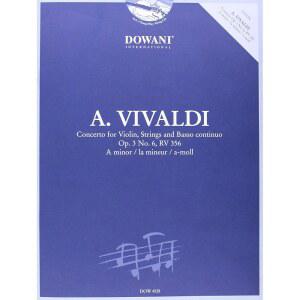 비발디 바이올린 현악기 바소 콘티뉴오 협주곡 3번 6번 RV 356단조