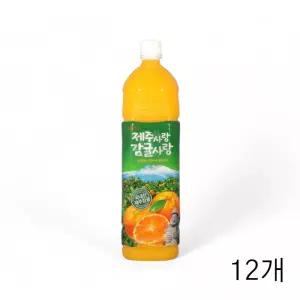 롯데 델몬트 제주사랑 감귤사랑 1.5L X12개 과즙음료