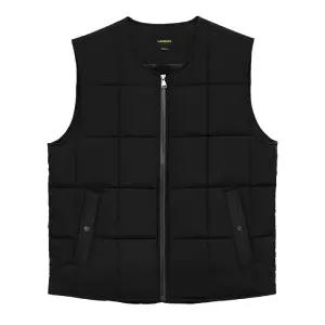 라운드 넥 퀄팅 조끼(LD91W) 블랙