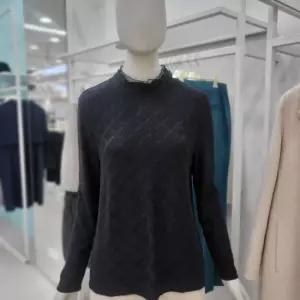 차이나 레이스넥 티셔츠 CAEW0-WKL110_JK